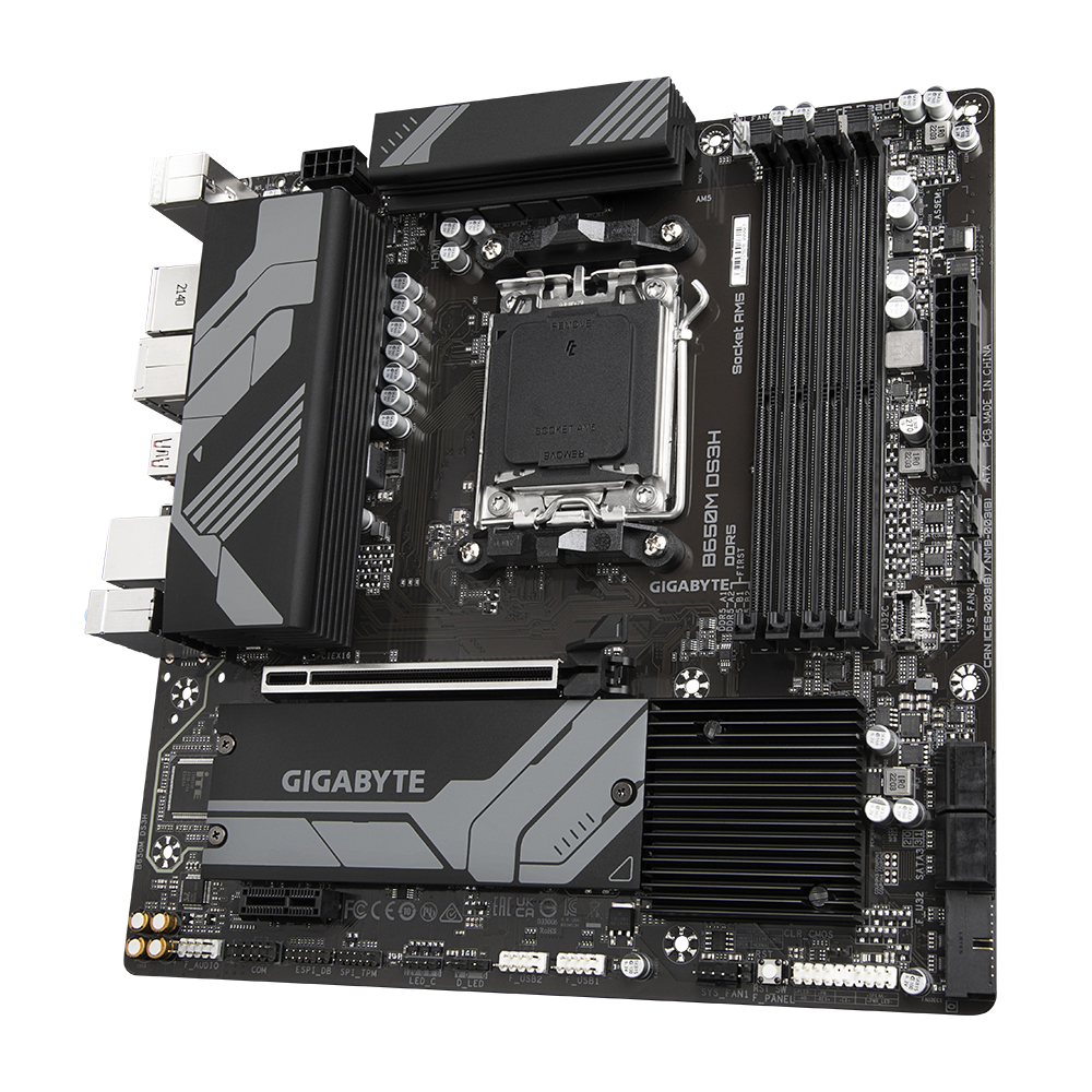 Bekijk afbeelding 3 van Gigabyte AM5 B650M DS3H - DDR5/2xM.2/DP/HDMI/µATX